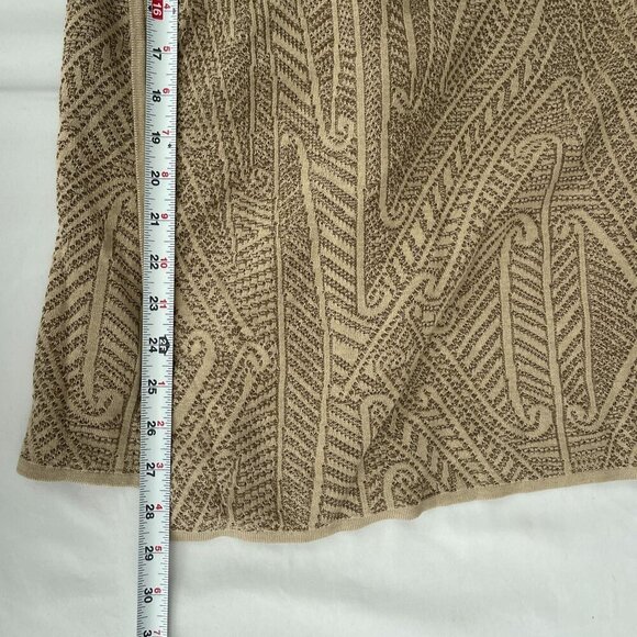 Peruvian‎ Connection Beige Tribal Pattern Open Cardigan Pima Cotton Women XS - Picture 9 of 10